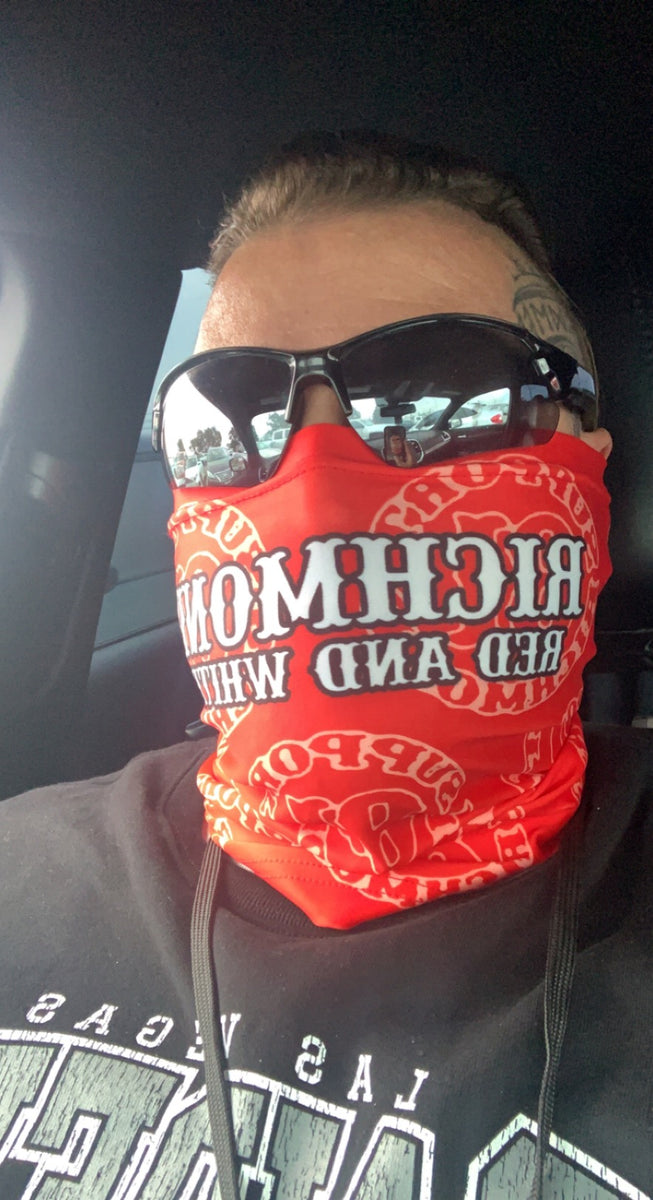 Richmond Red And White masks – Richmondsupportgear81