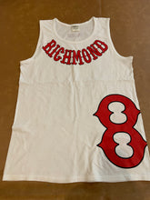 Load image into Gallery viewer, White Tank Top Richmond on collar
