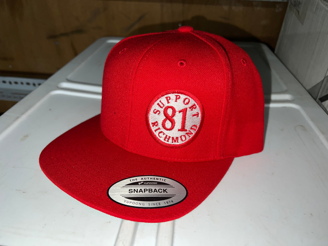 Red SnapBack with small patch