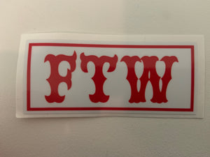 F T W sticker