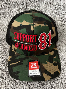 Camo mesh fitted hat