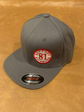 Load image into Gallery viewer, Grey flex fit hat with small support richmond 81 patch, one size fits all

